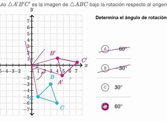 Determinación del ángulo de rotación | Khan Academy en Español