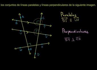 Identificando líneas paralelas y perpendiculares