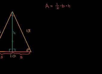 Área de un triángulo isósceles | Khan Academy en Español
