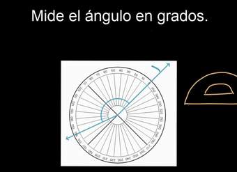 Medir ángulos con un transportador circular | Ángulos | Khan Academy en Español