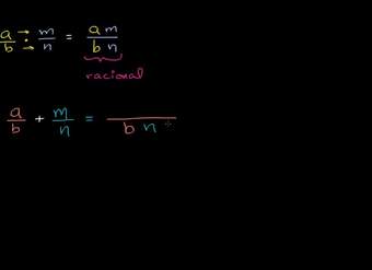Suma y producto de números racionales